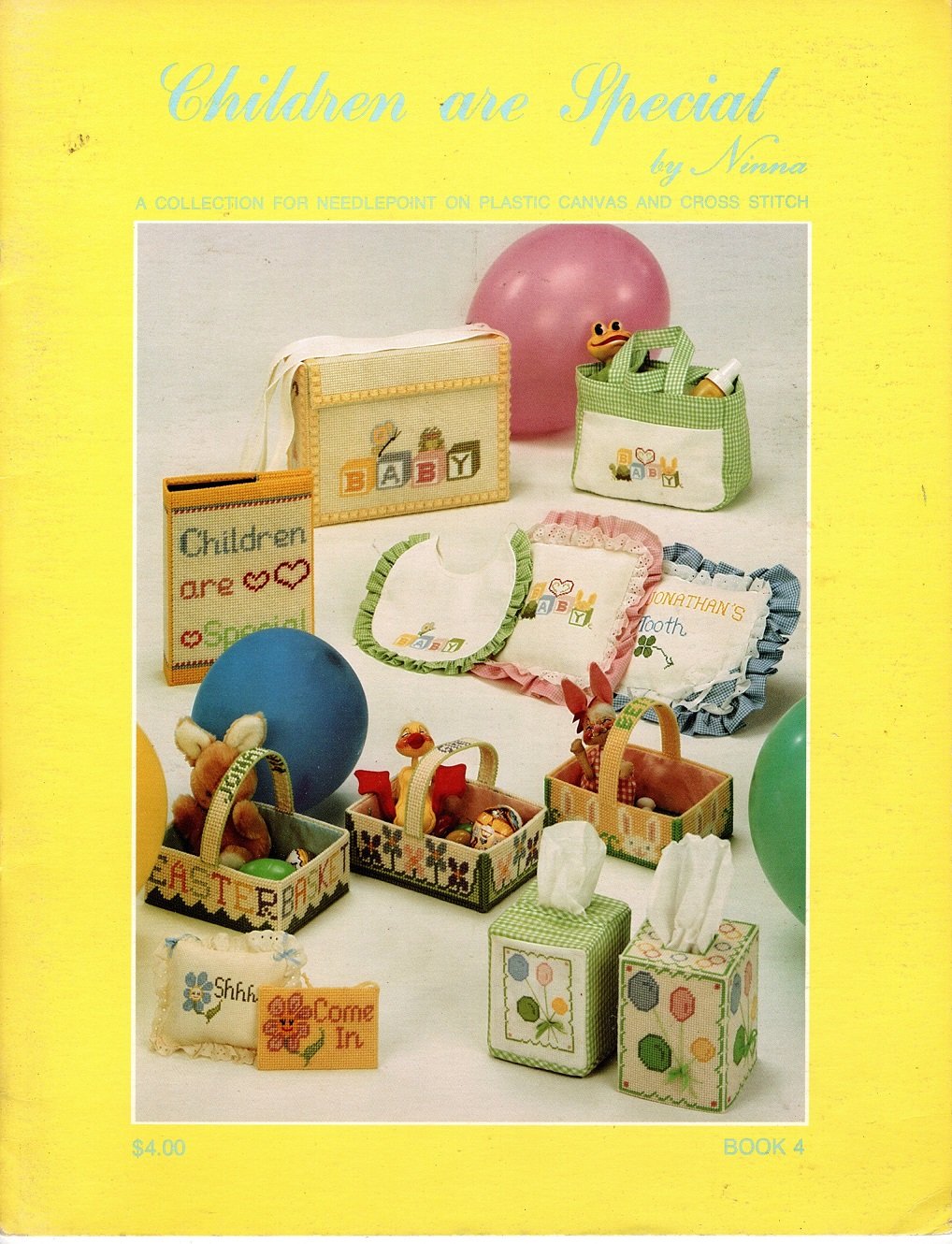 Plastic Canvas & Cross Stitch Patterns Children are Special by Ninna Book 4