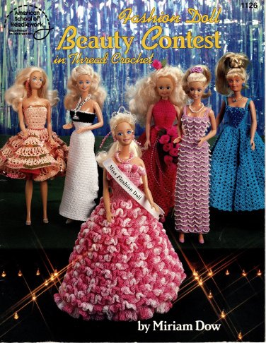 Crochet Fashion Doll Beauty Contest Patterns American School of Needlework 1126