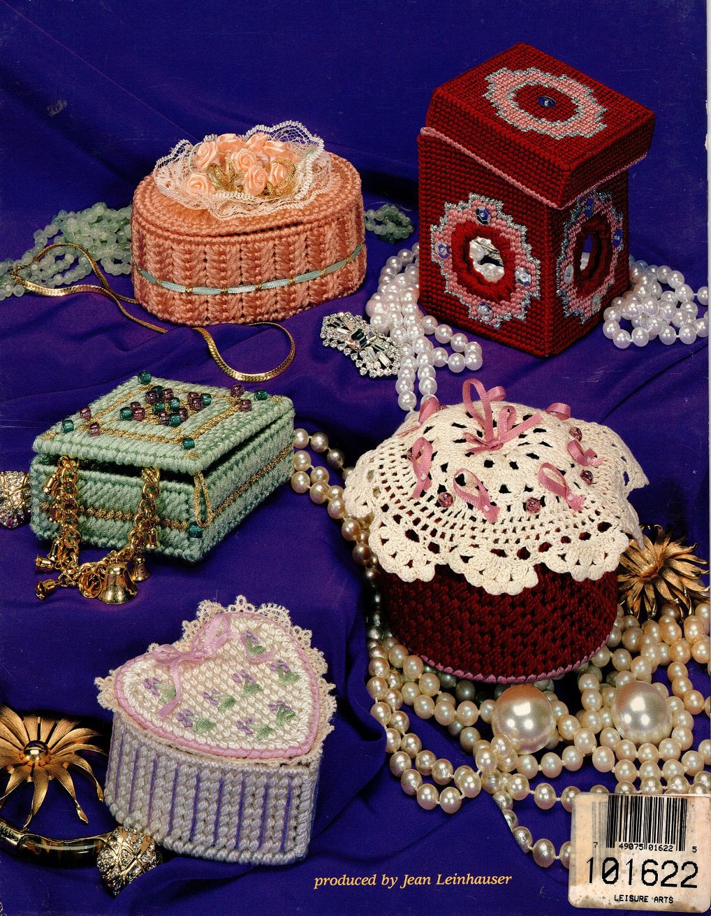 Plastic Canvas Treasure Boxes Pattern American School of Needlework 3124