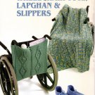 Wheelchair Tote, Lapghan & Slippers Crochet Pattern - Annies Attic 885051