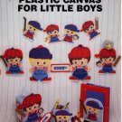 Plastic Canvas For Little Boys Book - Needlecraft Ala Mode Leaflet 119