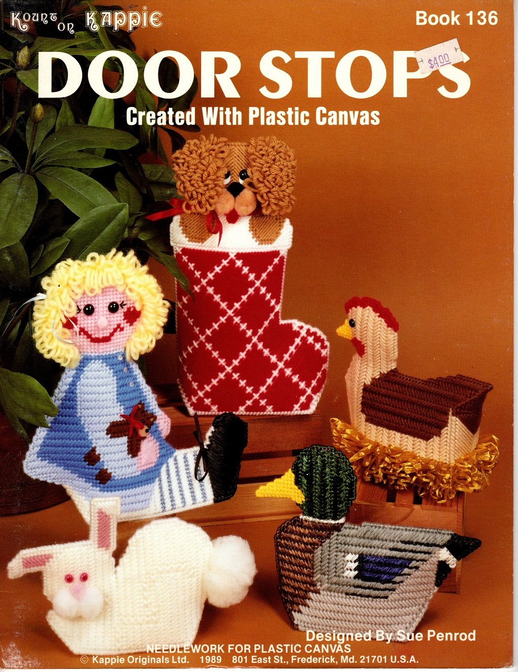 Kount on Kappie Door Stops Created with Plastic Canvas Book - Kappie Originals Book 136