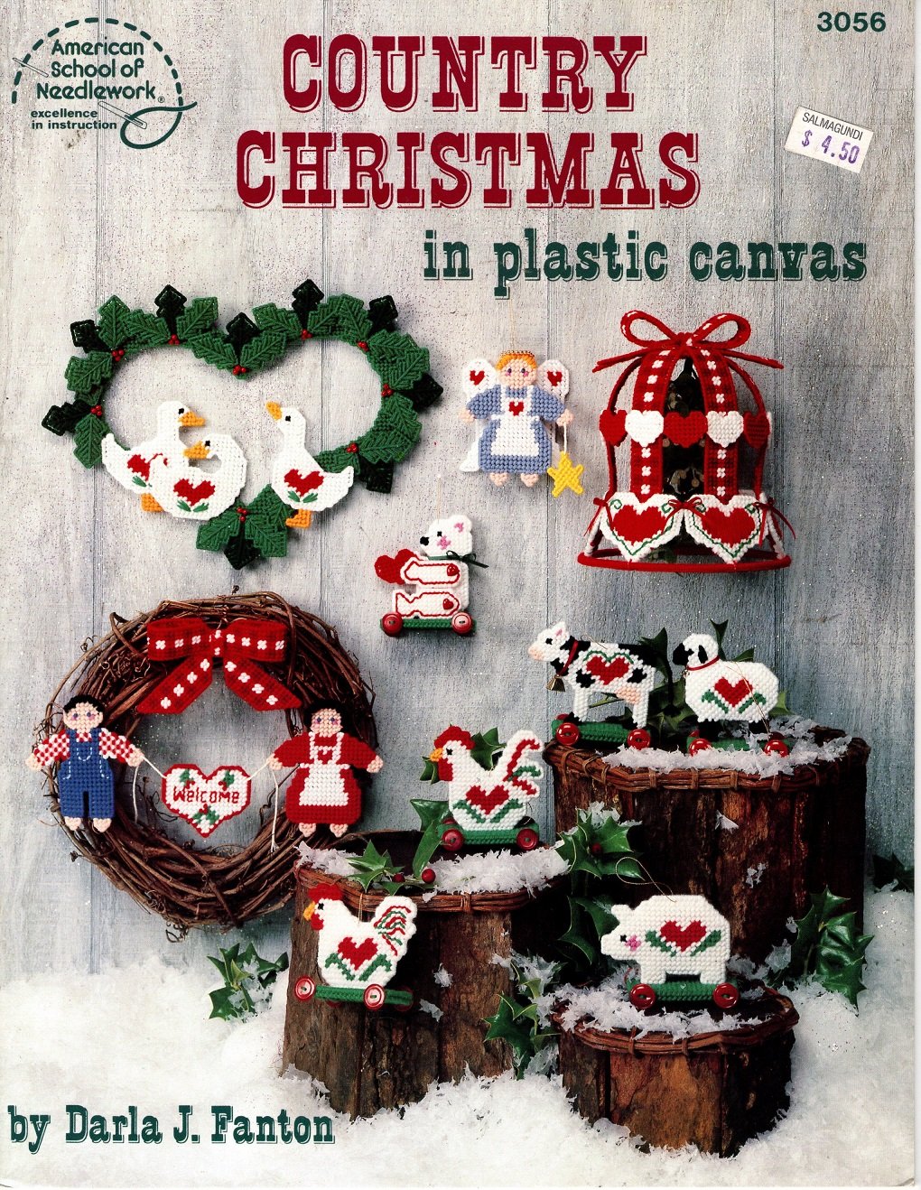 Country Christmas in Plastic Canvas Pattern American School of Needlework 3056
