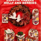 Plastic Canvas Holly and Berries Book - Needlecraft Ala Mode Leaflet 111