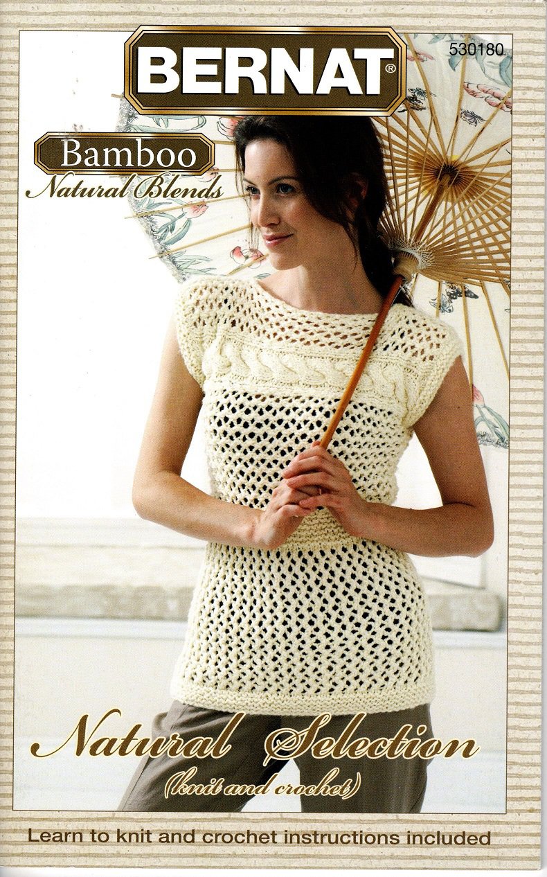 Bamboo Natural Blends - Natural Selection (knit and crochet) - Bernat Book 530180