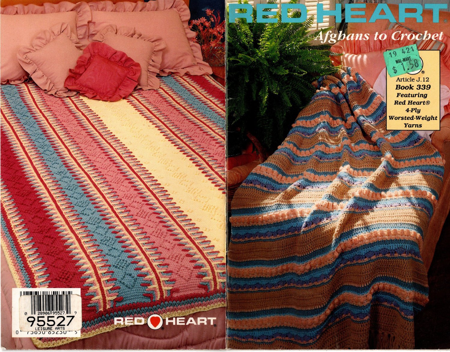 Afghans to Crochet - Red Heart Book 339