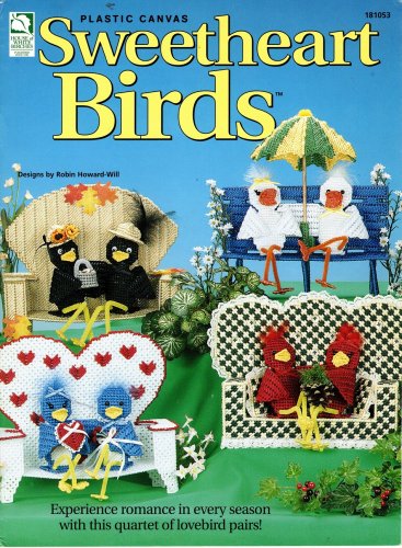House of White Birches Plastic Canvas Sweetheart Birds 181053