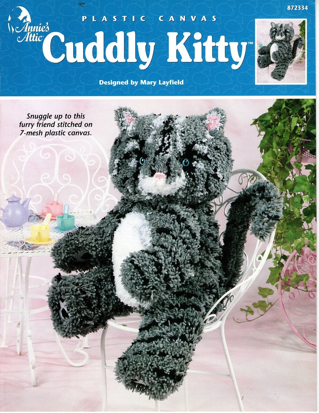 Annie's Attic Plastic Canvas Cuddly Kitty Pattern Book - 872334