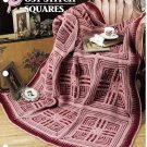 Annie's Crochet Quilt & Afghan Club Pattern Leaflet Post Stitch Squares QAC352-03