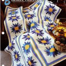 Annie's Crochet Quilt & Afghan Club Pattern Leaflet Bright Flowers QAC349-01