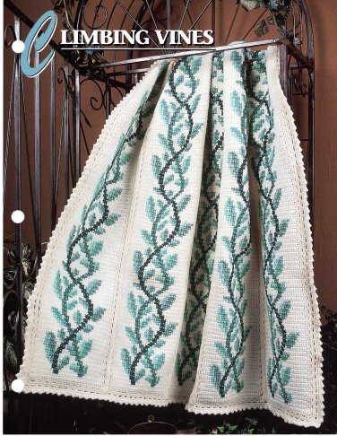 Annie's Crochet Quilt & Afghan Club Pattern Leaflet Climbing Vines QAC347-02