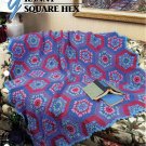 Annie's Crochet Quilt & Afghan Club Pattern Leaflet Granny Square Hex QAC346-01