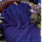 Annie's Crochet Quilt & Afghan Club Pattern Leaflet Purple Popcorns QAC346-03