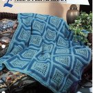 Annie's Crochet Quilt & Afghan Club Pattern Leaflet Lace-Over Afghan QAC345-02