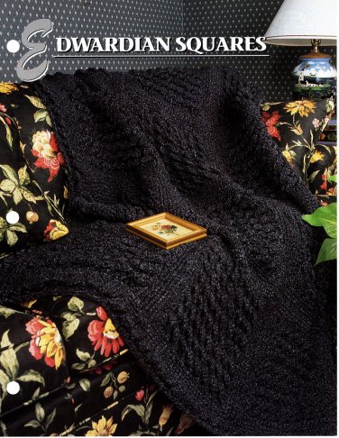 Annie's Crochet Quilt & Afghan Club Pattern Leaflet Edwardian Squares QAC345-03