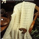 Annie's Crochet Quilt & Afghan Club Pattern Leaflet Aran Cables & Crosses QAC344-04