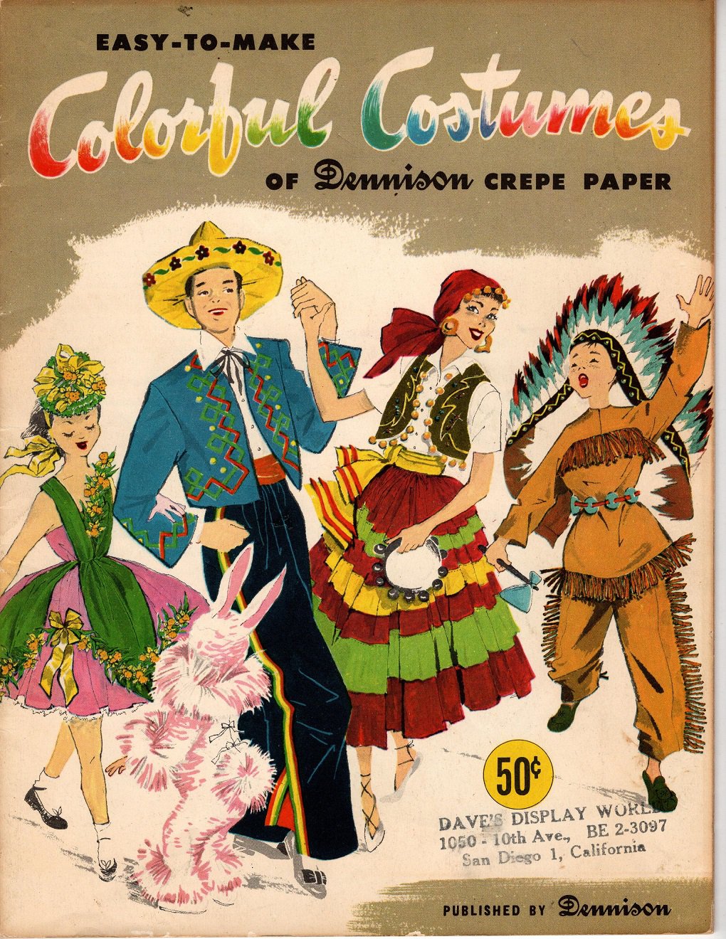 EasyToMake Colorful Costumes of Dennison Crepe Paper
