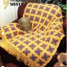 Annie's Crochet Quilt & Afghan Club Pattern Leaflet Golden Siesta Afghan QAC334-02