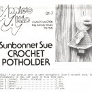 Annie's Attic Sunbonnet Sue Crochet Potholder Doll Pattern - 01-7