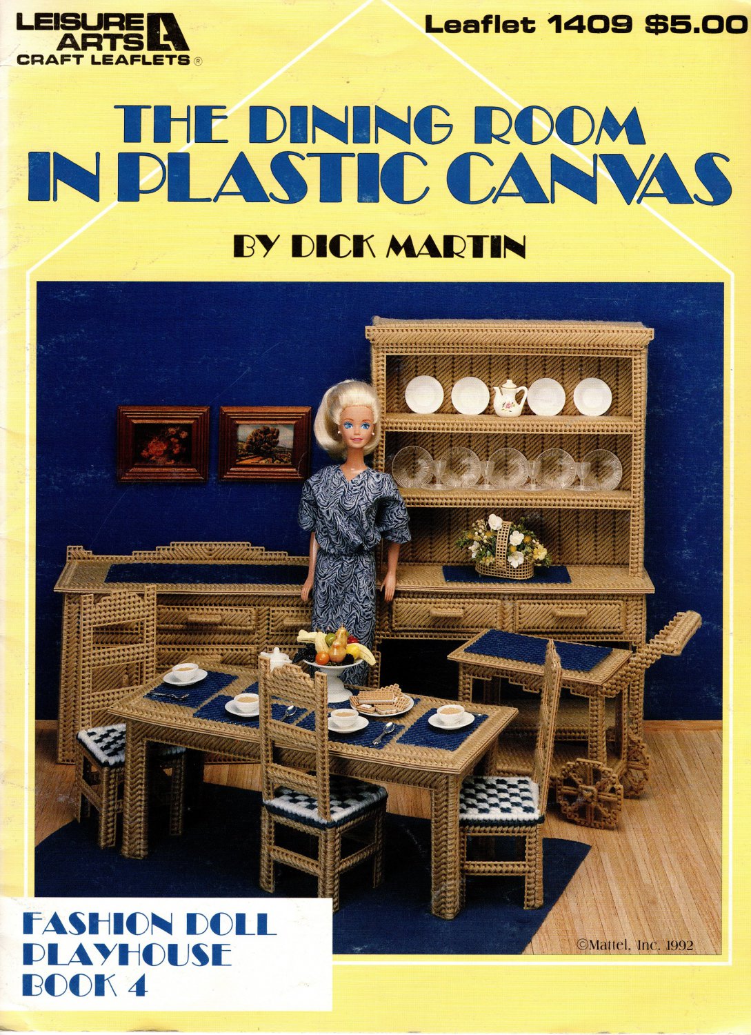 The Dining Room in Plastic Canvas - Leisure Arts Leaflet 1409