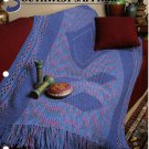Annie's Crochet Quilt & Afghan Club Pattern Leaflet Southwest Sapphire Afghan QAC341-05