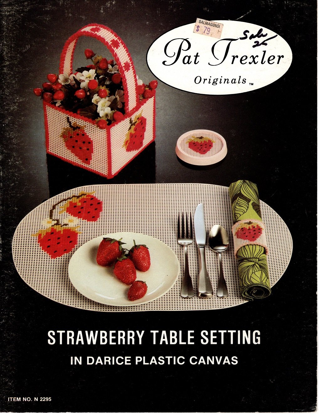 Strawberry Table Setting in Darice Plastic Canvas - Pat Trexler Originals 2295