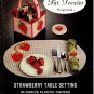 Strawberry Table Setting in Darice Plastic Canvas - Pat Trexler Originals 2295