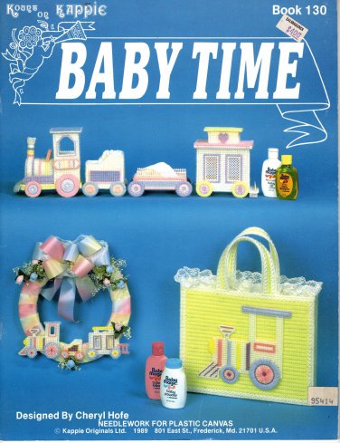Kount on Kappie Baby Time Plastic Canvas Pattern Book - Book 130 Kappie Originals
