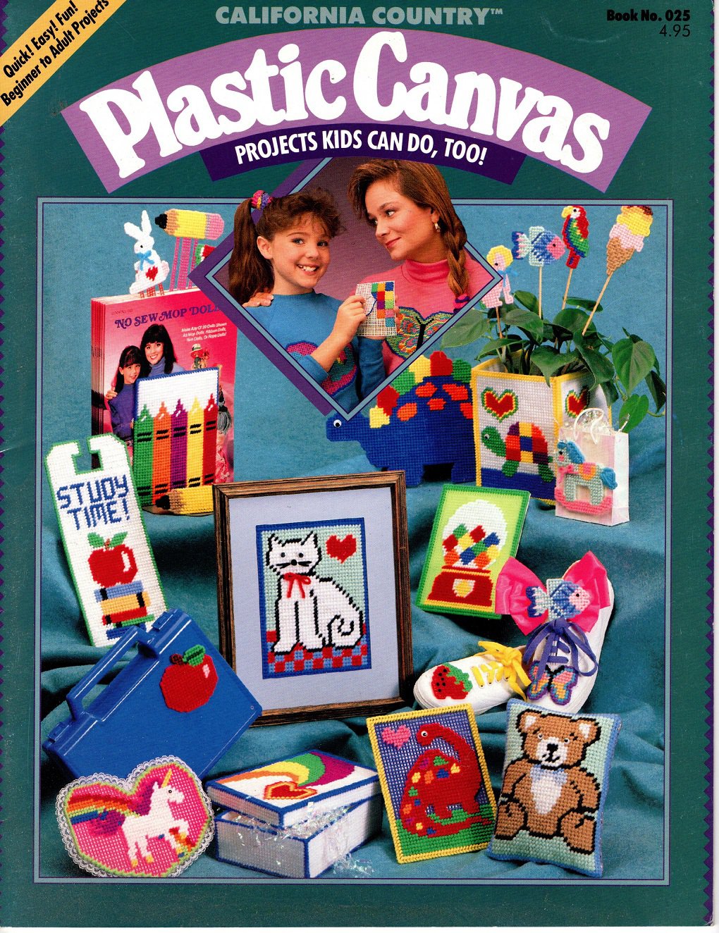 California Country Plastic Canvas Projects Kids Can Do, Too! Book - Book No. 025