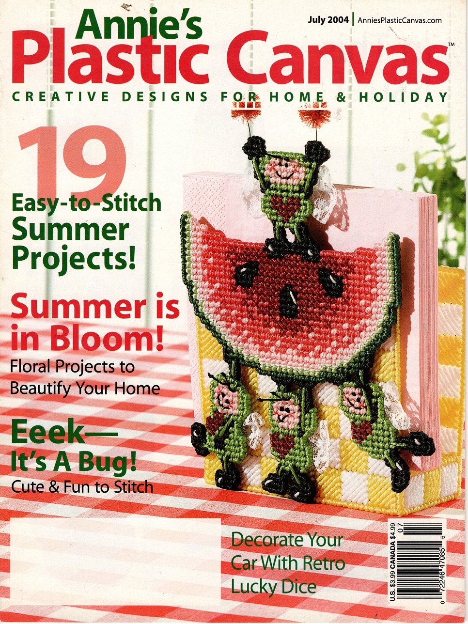 Annie's Plastic Canvas Magazine - July 2004 - Vol 16, No 4, Issue No 93