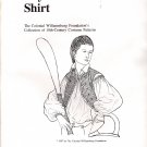 Boy's Shirt - The Colonial Williamsburg Foundation's Collection of 18th Century Costume Patterns