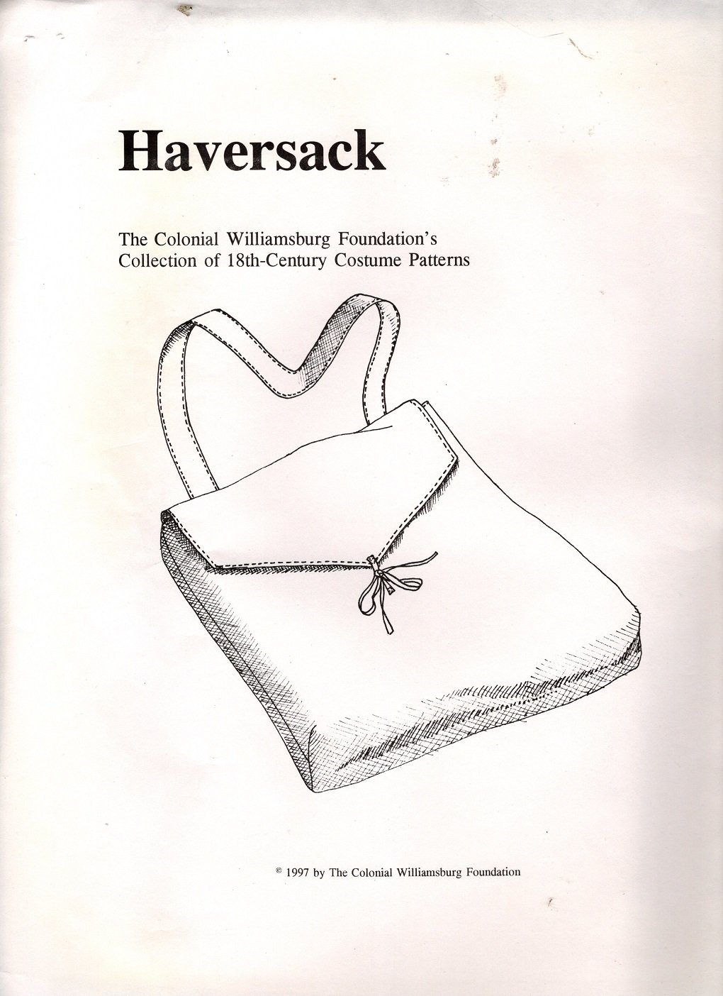 Haversack - The Colonial Williamsburg Foundation's Collection of 18th ...