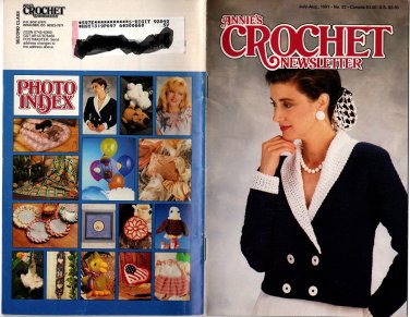Annie's Crochet Newsletter July-Aug 1991 Number 52 Magazine