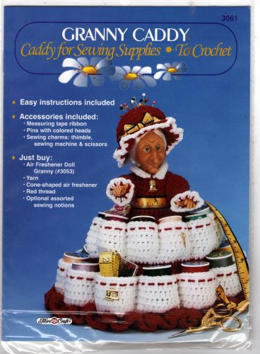 Granny Caddy for Sewing Supplies - To Crochet Kit - Fibre Craft - 3061