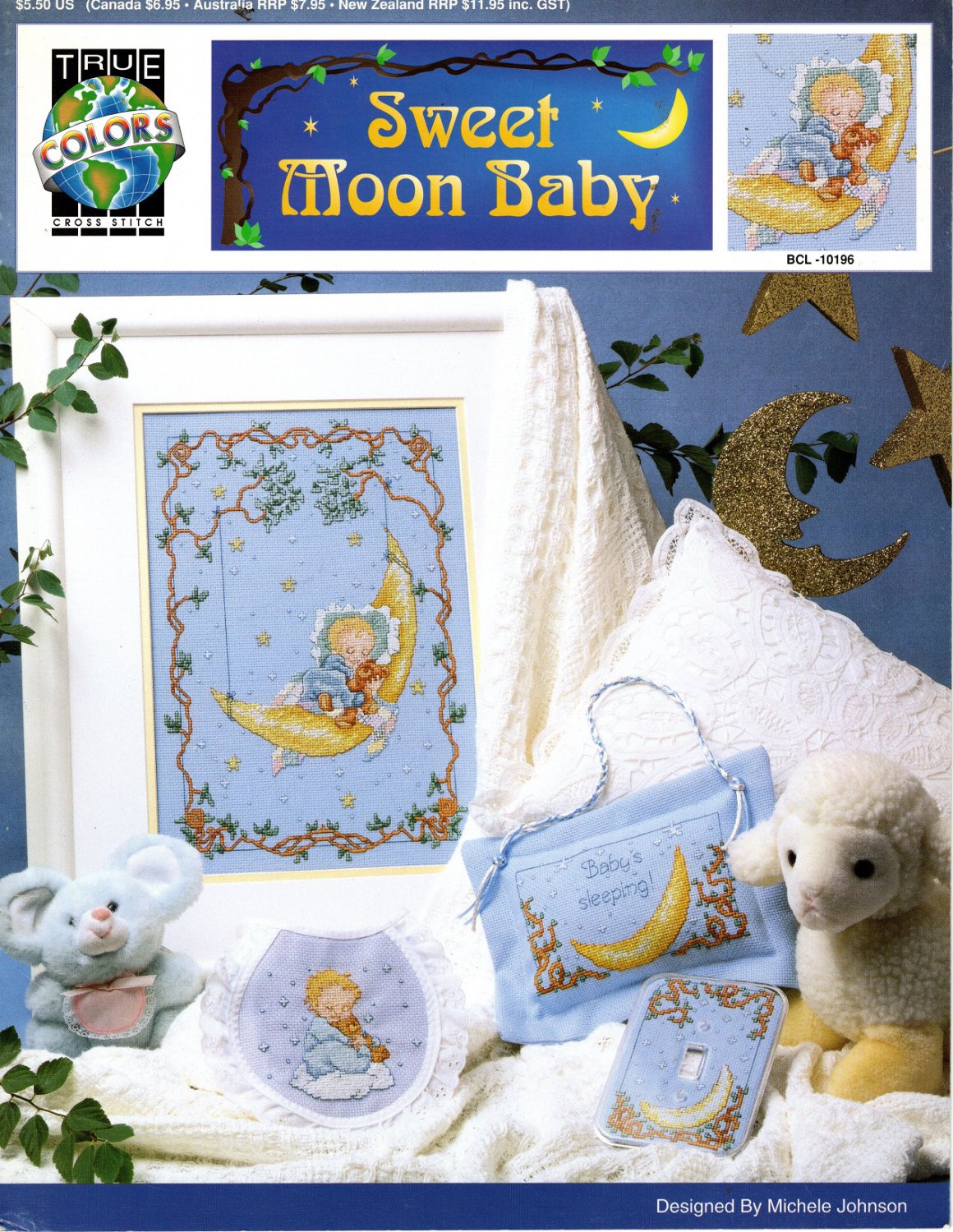 Sweet Moon Baby Cross Stitch Patterns - True Colors BCL 10196