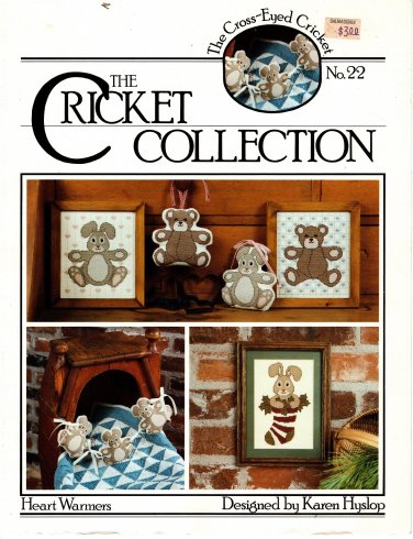 Heart Warmers Cross Stitch Pattern - No. 22 - The Cricket Collection - The Cross-Eyed Cricket