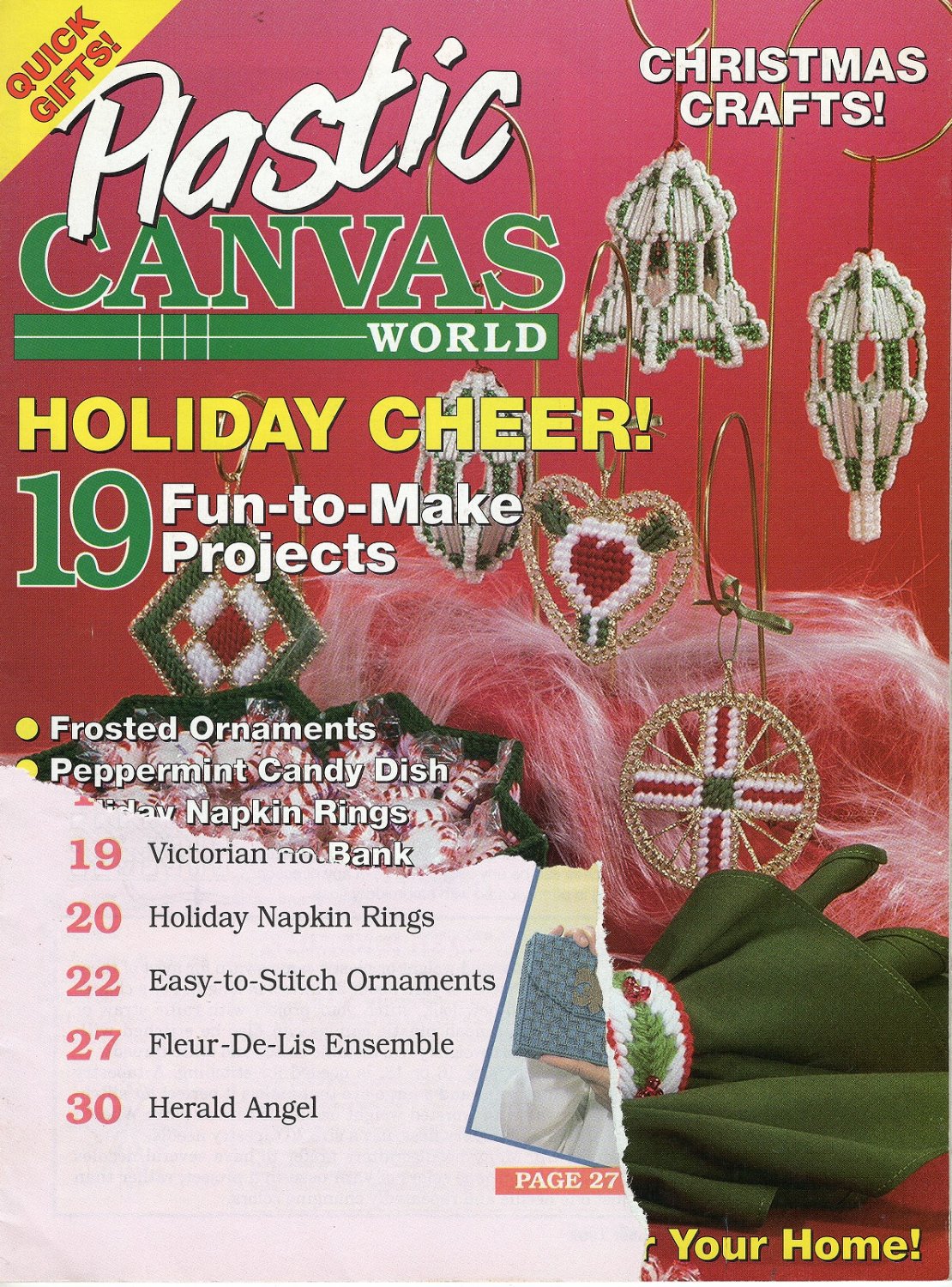 Plastic Canvas World Magazine - December 1992 - Volume 1 Number 6