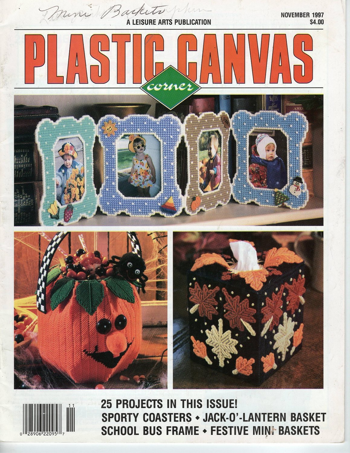Plastic Canvas Corner Magazine - November 1997 - Vol 9 No 1
