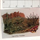 Art Ventures - Superstition Mountains Cross Stitch or Needlepoint Chart