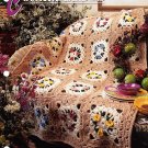 Annie's Crochet Quilt & Afghan Club Pattern Leaflet Country Gardens Afghan QAC327-04