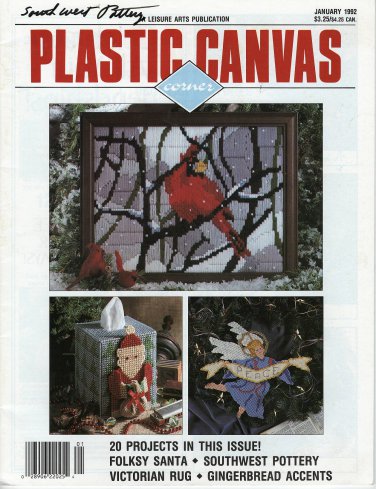 Plastic Canvas Corner Magazine - January 1992  - Vol 3 No 2