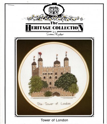 Tower of London Cross Stitch Pattern - The Heritage Collection by Susan Ryder