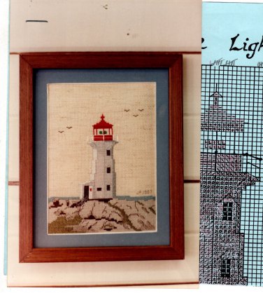 Peggy's Cove Lighthouse Counted Cross Stitch Pattern - Judy Pottle