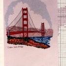 Art Ventures - Golden Gate Bridge Cross Stitch or Needlepoint Chart