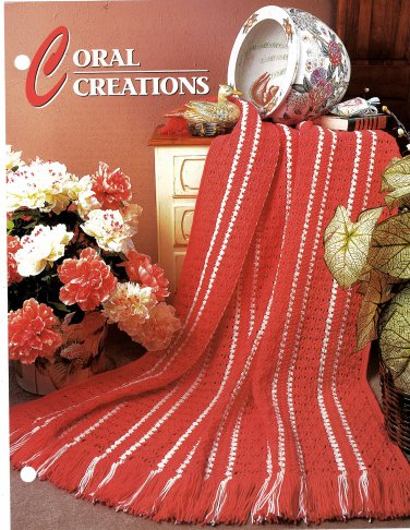 Annie's Crochet Quilt & Afghan Club Pattern Leaflet Coral Creation QAC328-04