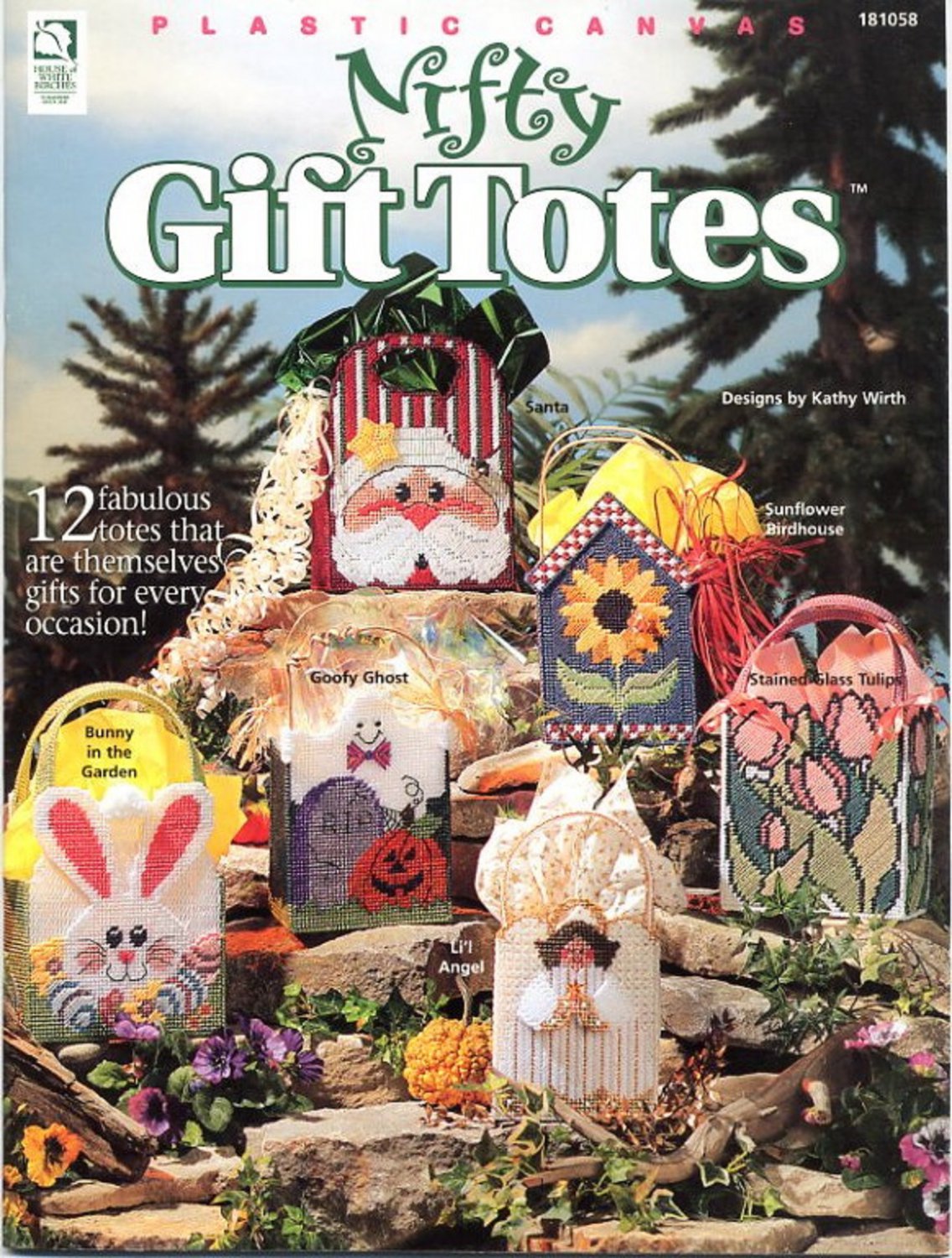 Plastic Canvas Nifty Gift Totes Patterns House of White Birches 181058