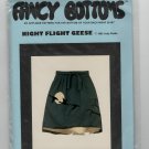 Fancy Bottoms Night Flight Geese Applique Pattern for the Bottom of a Back Wrap Skirt  - Uncut