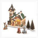 37111 6 Pc Christmas Village-porc