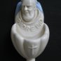 [A44 A] 6,1/4”X3” Della Robbia ceramic HOLY FONT Italy: St. Pio of Pietralcina