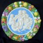 [S57 N] 15,3/4” Della Robbia ceramic plaque ANGELS Hand made in Italy